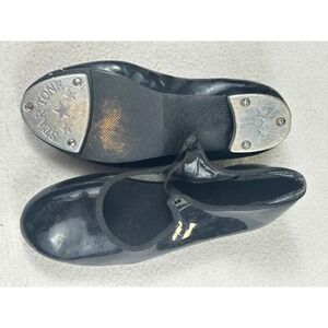 Danshuz Tap Shoes Kids 12.5M Black Performance